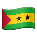 São Tomé ve Príncipe Apple Emoji