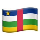 Orta Afrika Cumhuriyeti Apple Emoji