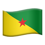 Fransız Guyanası Apple Emoji