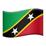 Saint Kitts ve Nevis Apple Emoji